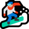 Snowboarder - Medium Light emoji on Microsoft